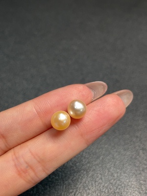 C34991990 Seawater Pearl Earrings Color Origin Undetermined Non-Gold Total Weight Approximately 3.81g Size About 10.6mm