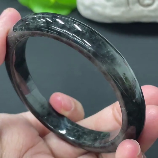 F29354084 Jadeite Round Bangle Total Weight Approx. 41.7g Size 55.7