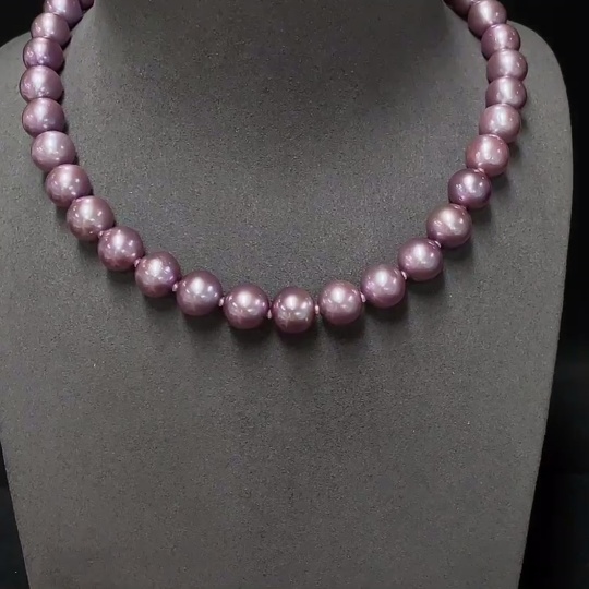 C34007677 Pearl Necklace Non-Gold Total Weight Approx. 76.71g Size 11-11.9mm