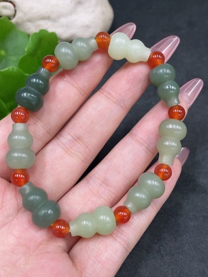 H33925393 Hetian Jade Gourd Bracelet