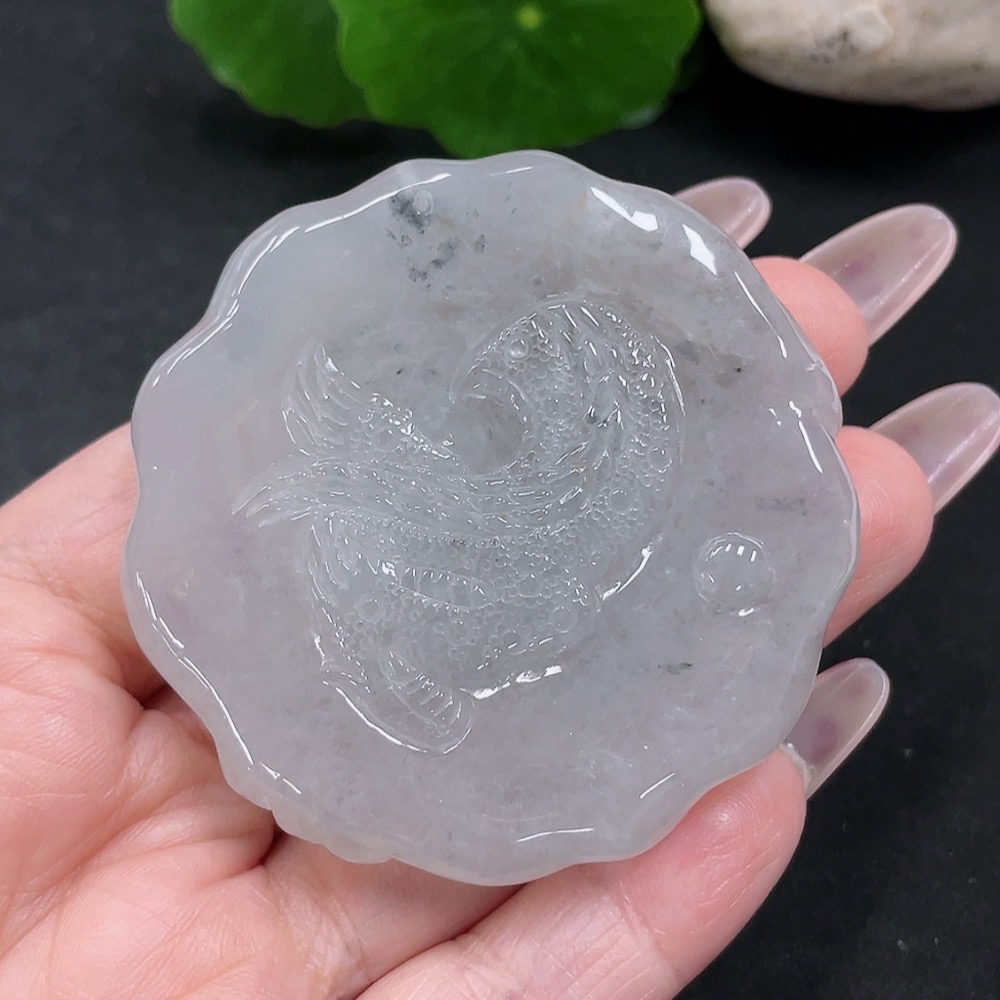 F34069251 Jadeite Dragon Pendant, Total Weight Approx. 63.5g