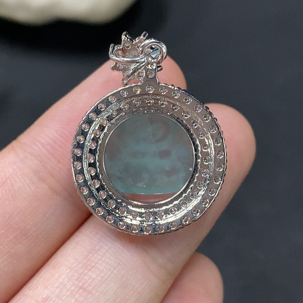 F28292550 Jadeite Buddha inlaid piece non-gold total weight approx. 3.82g