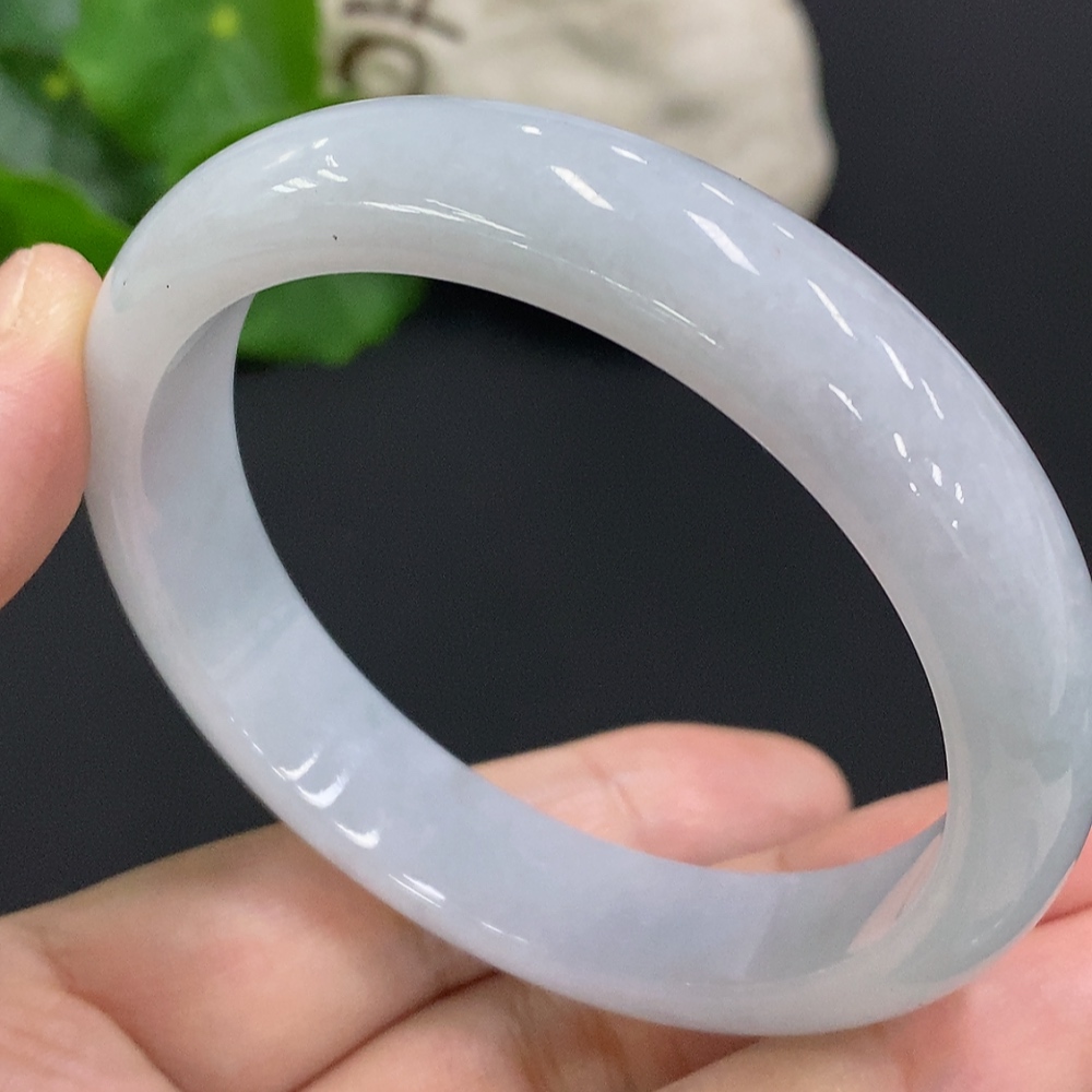 F34051144 Jadeite Round Bangle Size 57.3 Total Weight Approx. 51.9g