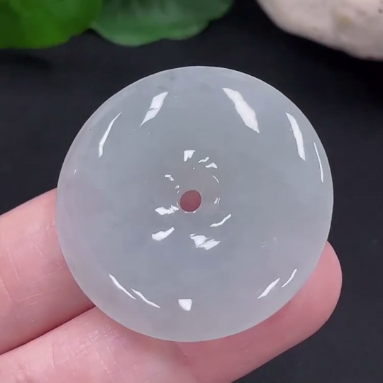 F31593097 Jadeite Safety Buckle Pendant Total Weight Approximately 10.9g