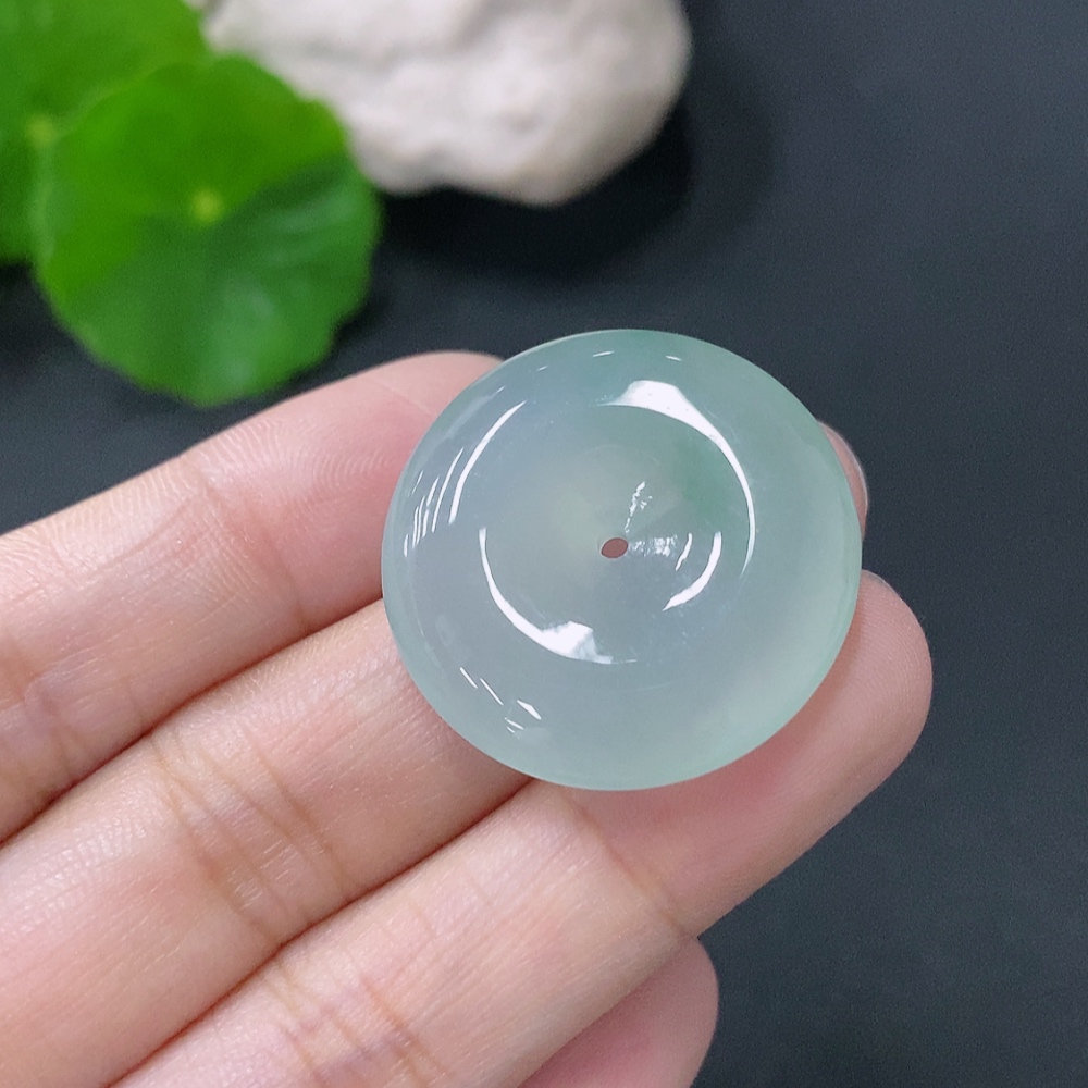 F33829585 JadeitePendant Peace Buckle, Total Weight Approx. 8.6g